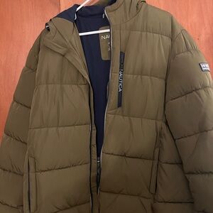 NWOT Nautica men’s puffer jacket (brown)
